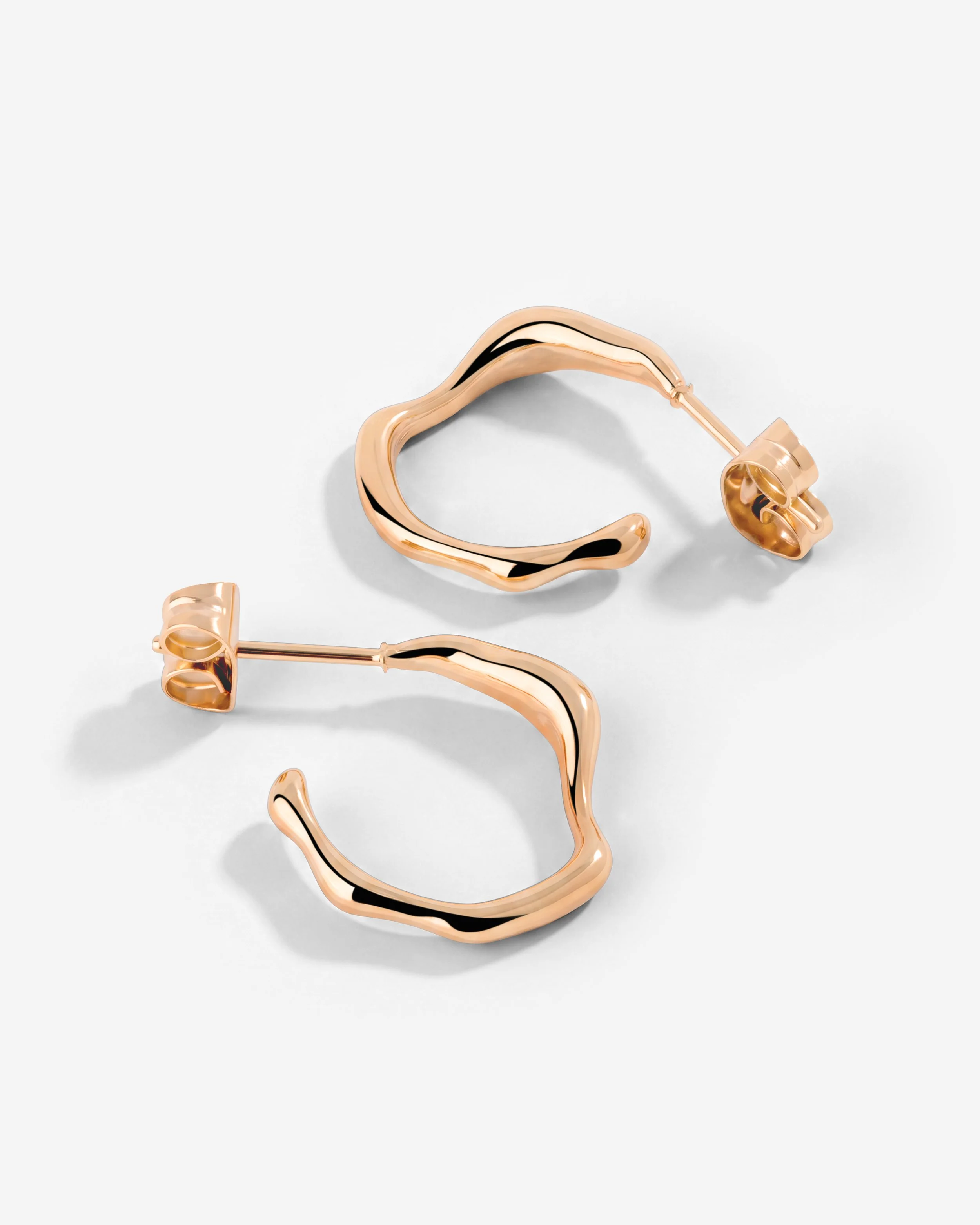 LUAMAYA Solar Wave Hoop Studs Small