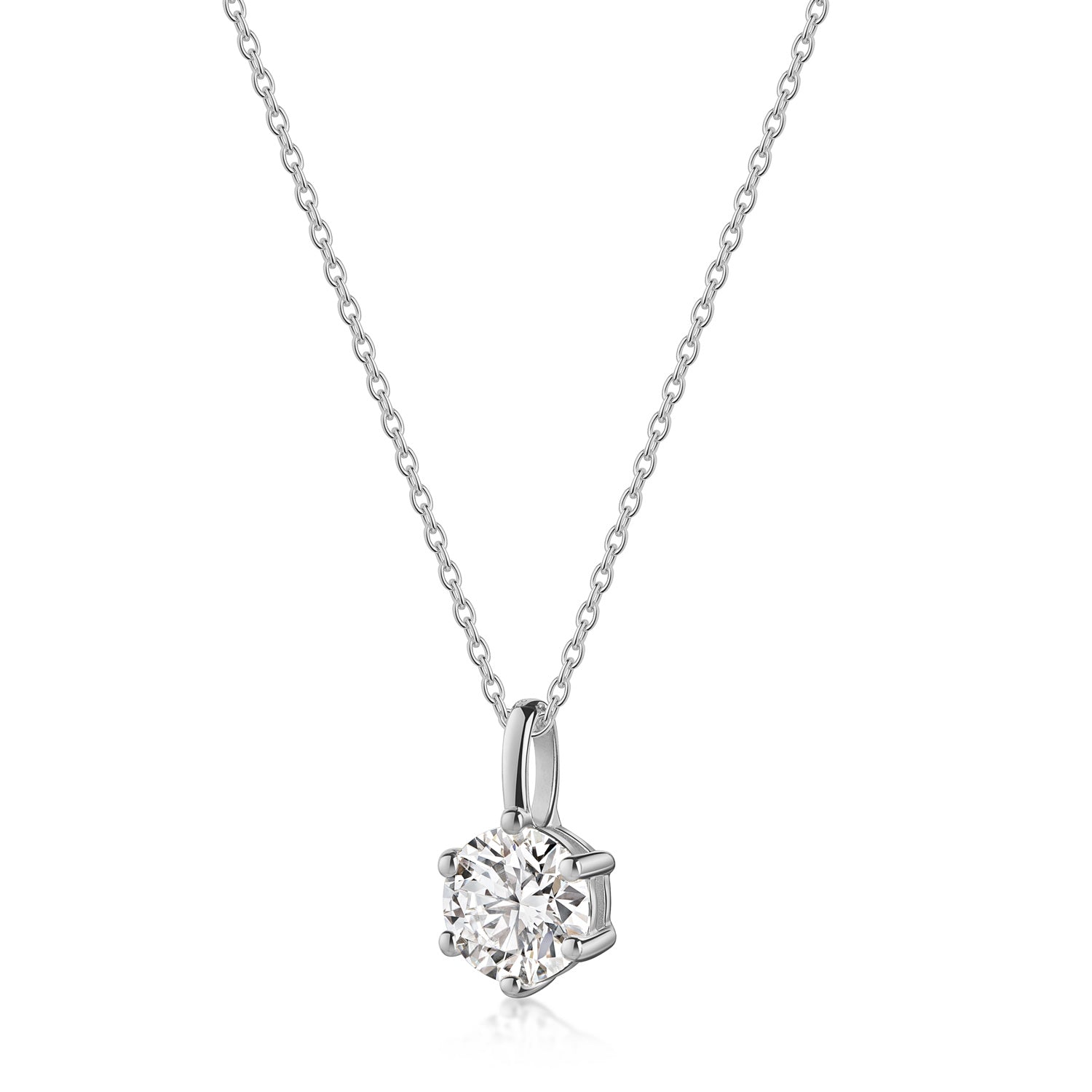 Lovebird Anhänger mit Lab Grown Brillant 1,00 ct. Weißgold 585 LB697