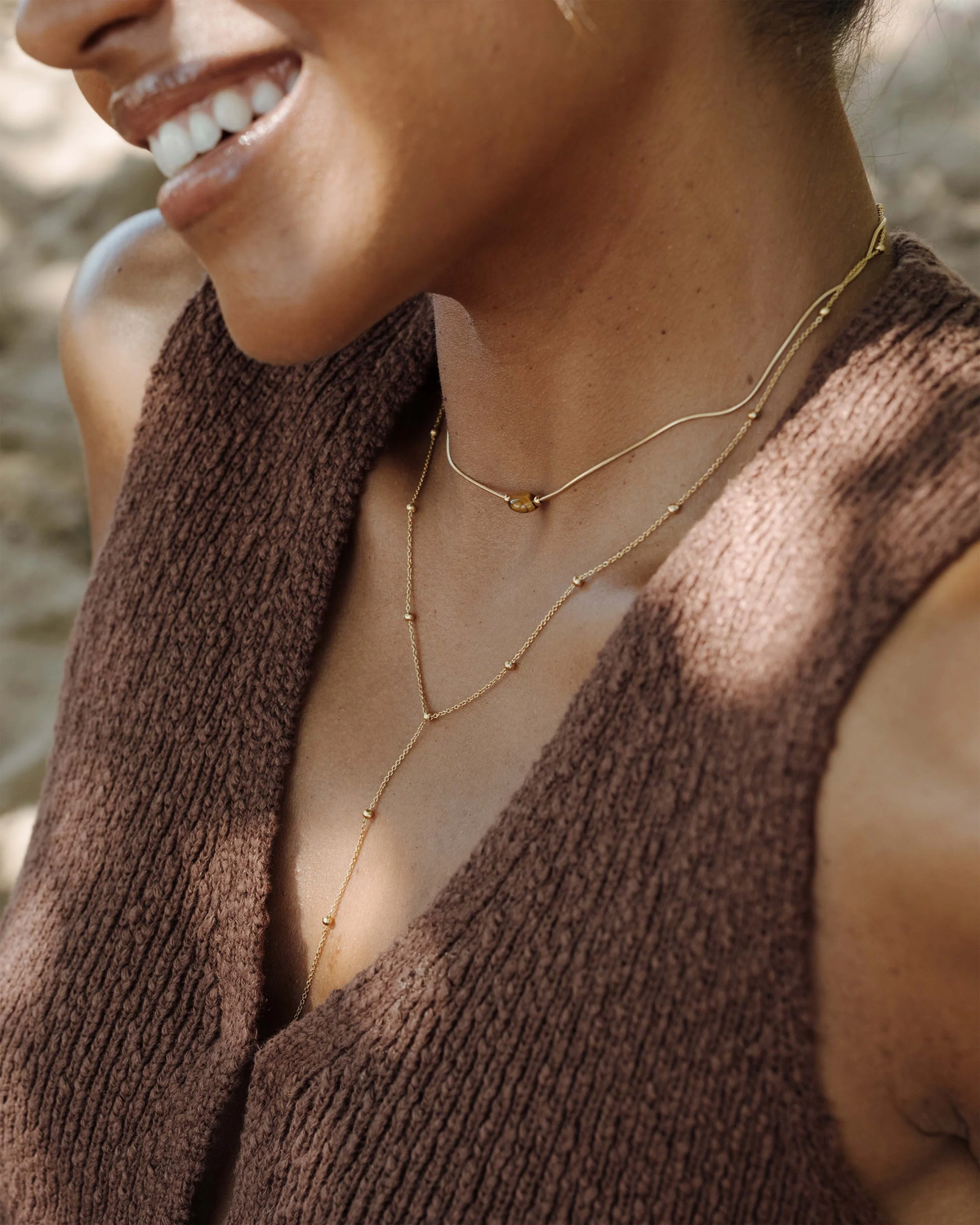 LUAMAYA Grounded Y-Necklace