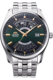 Orient Multi Year Calendar Stahl Grün RA-BA0002E