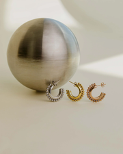 LUAMAYA Glow Drops Hoop Studs