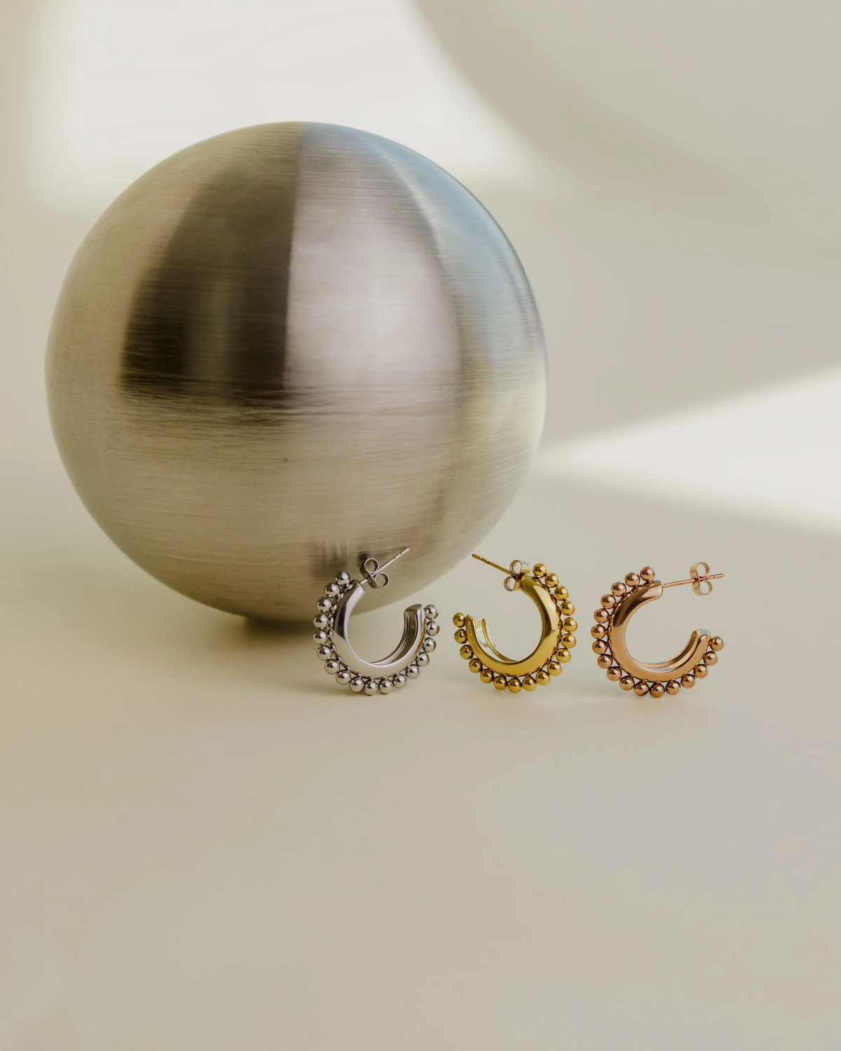 LUAMAYA Glow Drops Hoop Studs