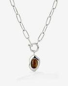 LUAMAYA Tiger's Eye Oval Links Necklace