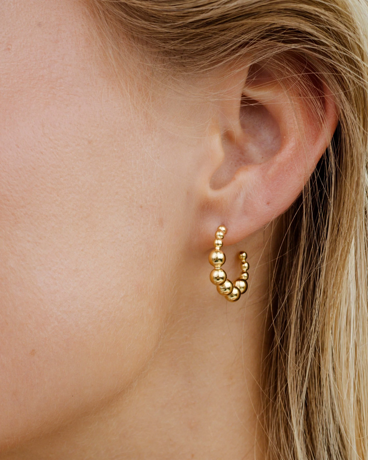 LUAMAYA Infinite Beads Hoop Studs