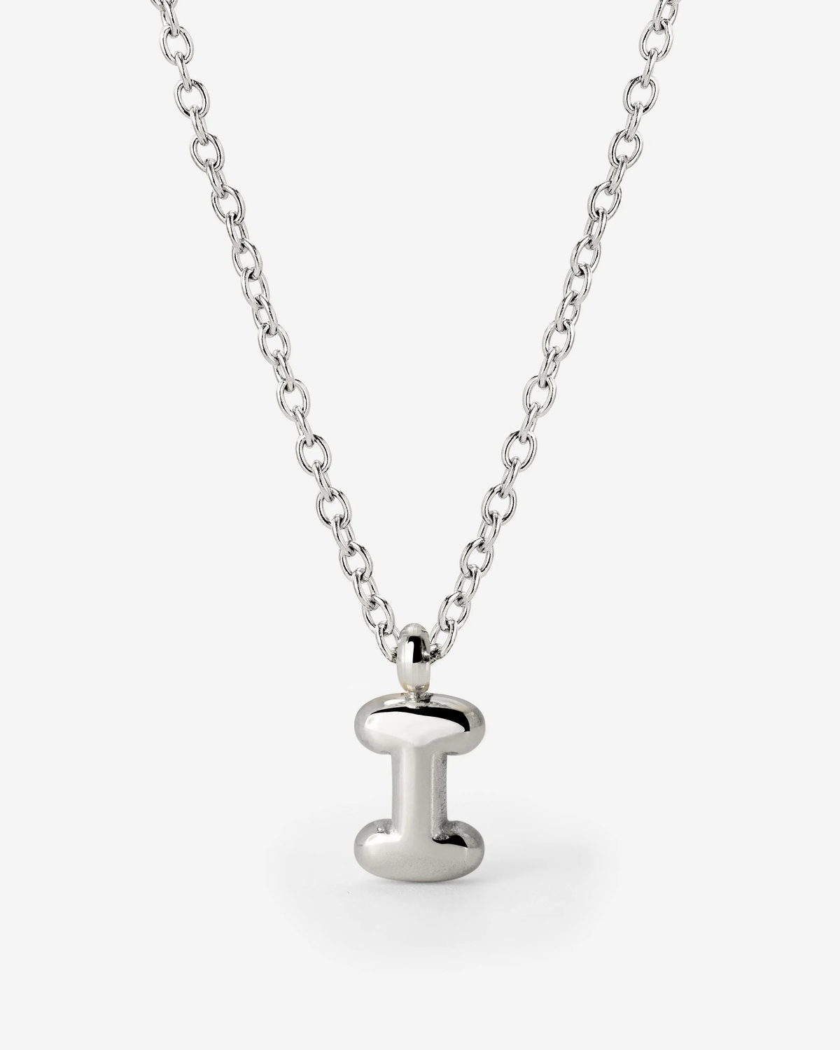 LUAMAYA Bubble Letter Necklace Silber ABC