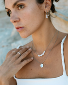 LUAMAYA Shell Relic Hoop Set Small