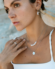LUAMAYA Shell Relic Hoop Set Small