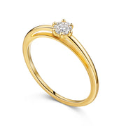 Lovebird Damenring mit Lab Grown Brillant 0,20 ct. Gelbgold 585 LB708