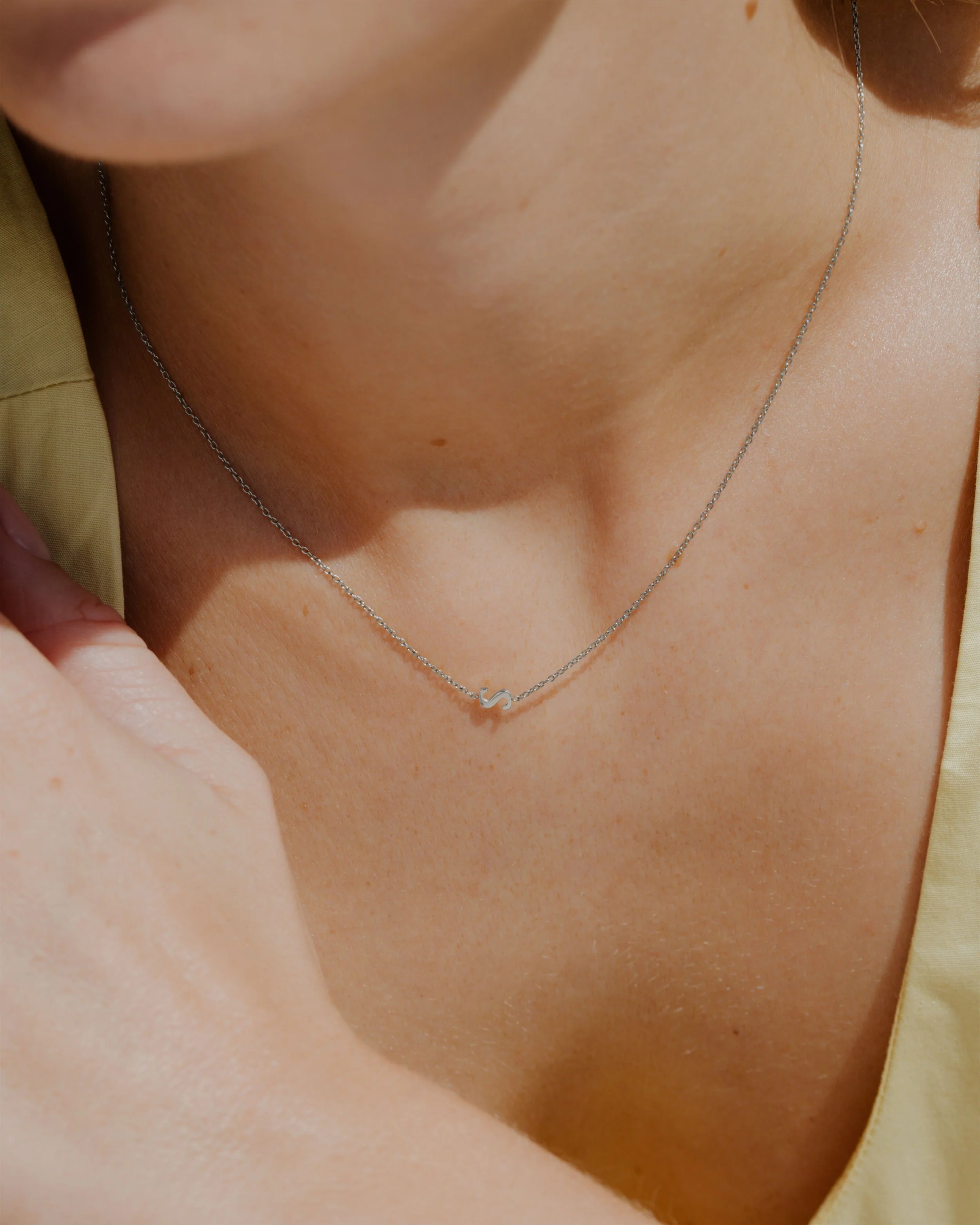 LUAMAYA Tiny Letter Necklace ABC