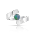 Ring aus Sterlingsilber mit rundem Opal in Qualität AA R-4592