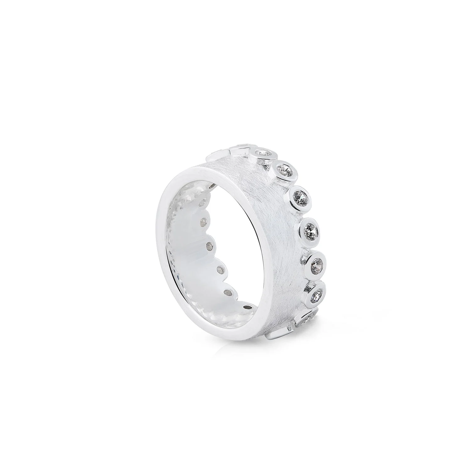 Ring aus gebürstetem Sterlingsilber 20-1001