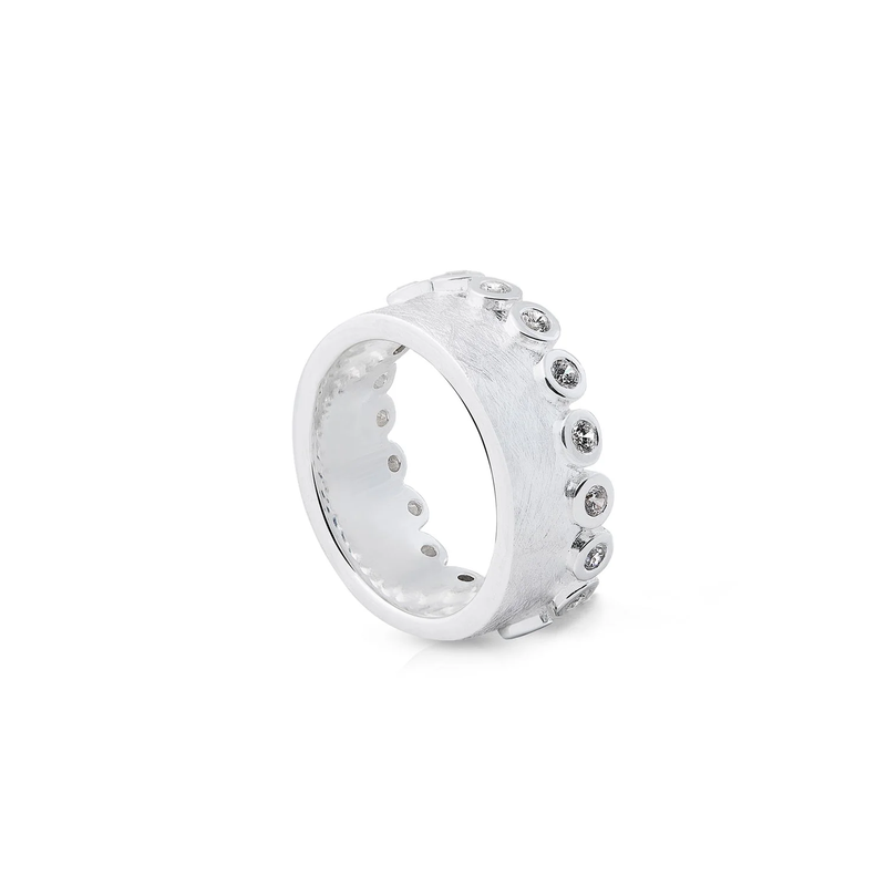Ring aus gebürstetem Sterlingsilber 20-1001