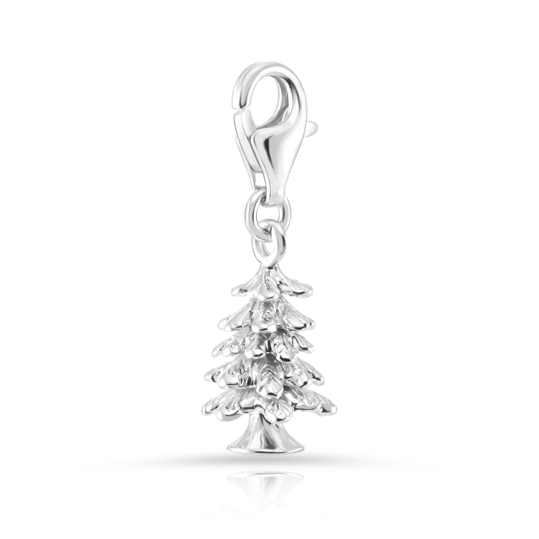 Charm Silber rhodiniert Swiss Edelweiss Tanne C-7031