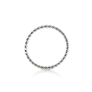 Ring aus Sterlingsilber mit glänzender Torsade RI-10035P