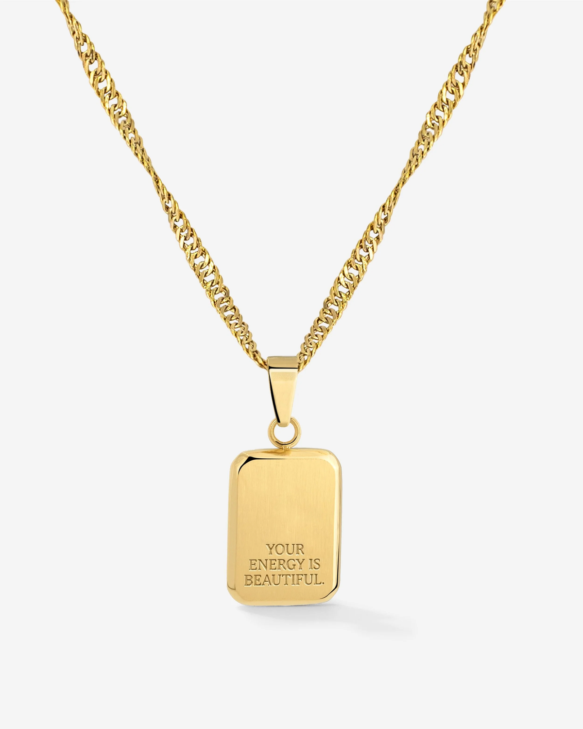 LUAMAYA Your energy is beautiful Necklace Gold