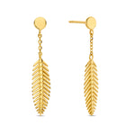 Ohrstecker Feder Gold 585 57741
