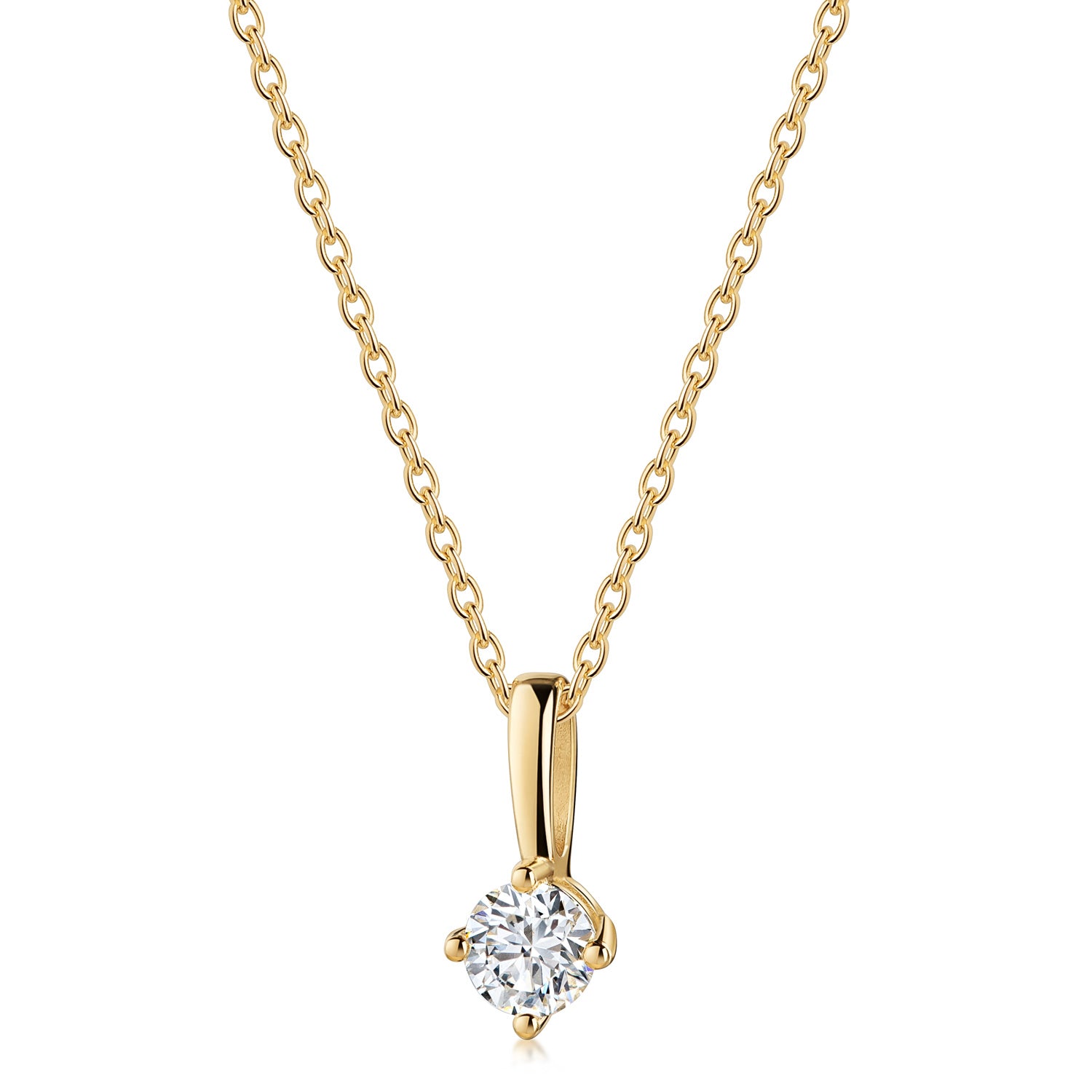 Lovebird Anhänger mit Lab Grown Brillant 0,20 ct. Gelbgold 585 LB680