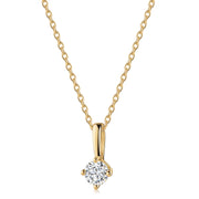 Lovebird Anhänger mit Lab Grown Brillant 0,20 ct. Gelbgold 585 LB728