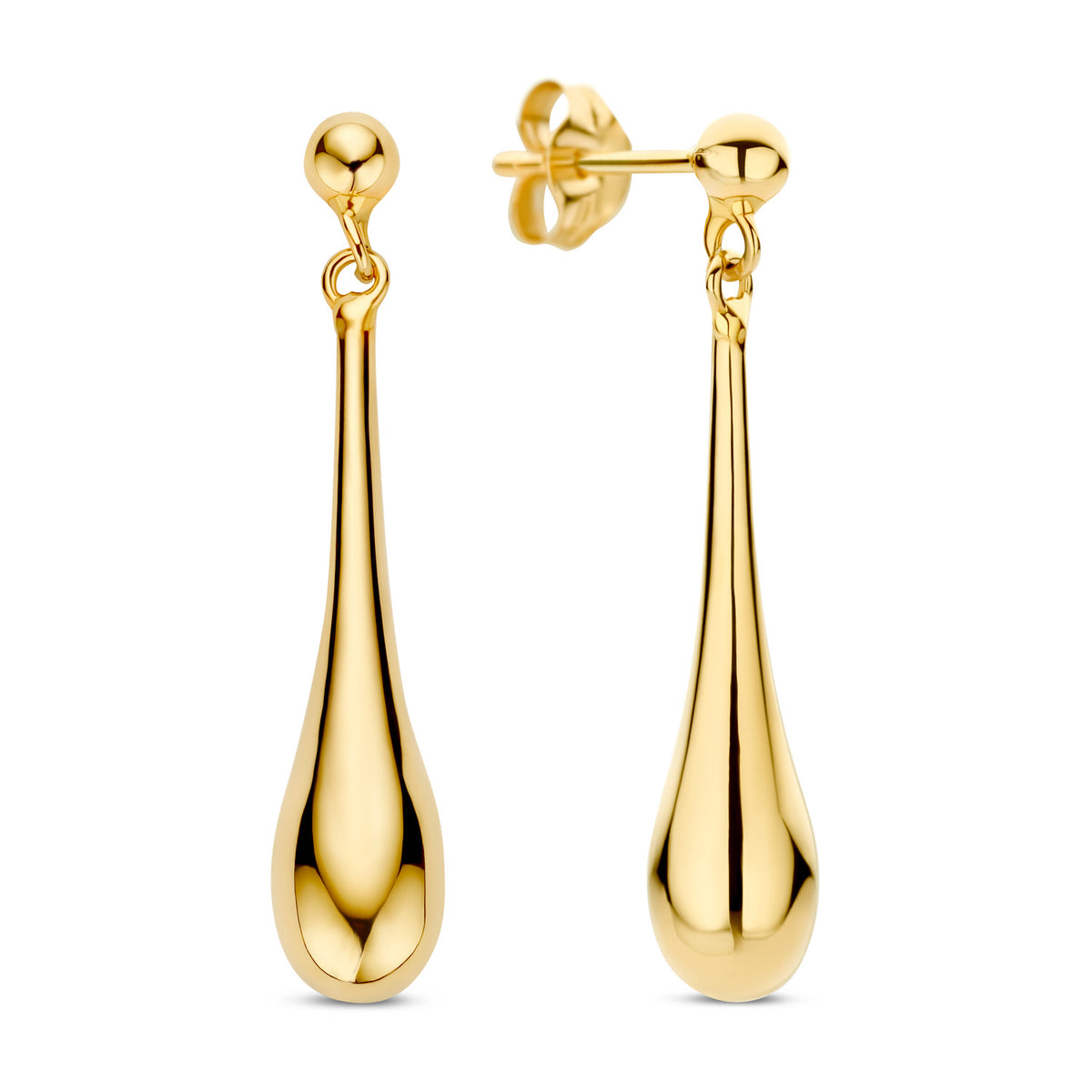 Ohrstecker Drop mit Kugel Gold 585 58022