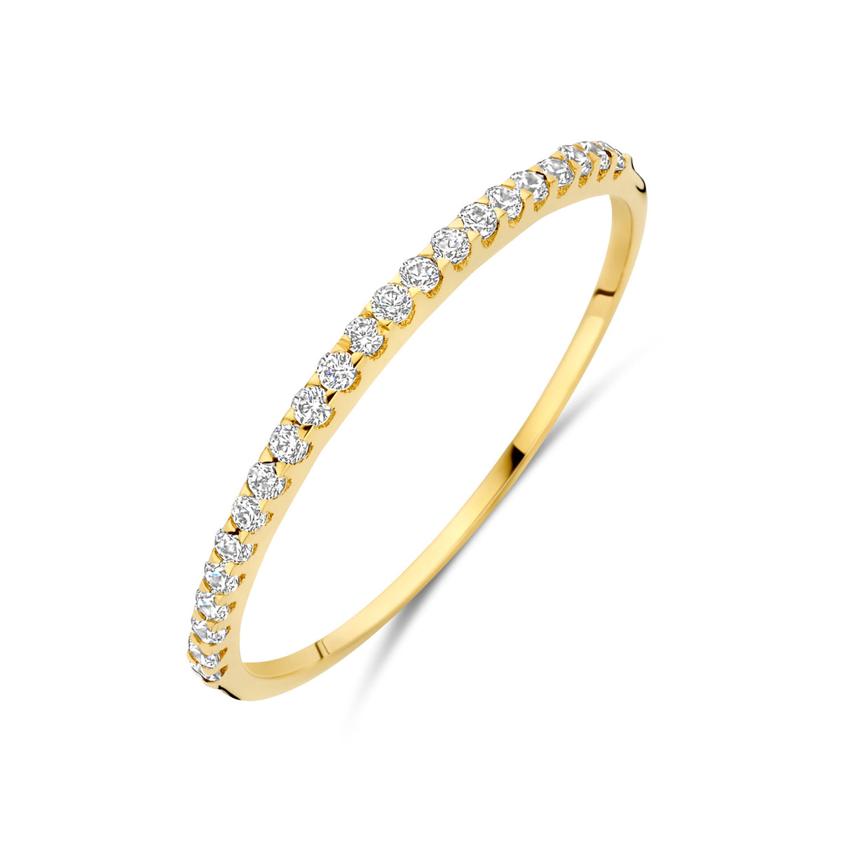 Damenring mit 22 Zirkonia Gold 585 58092