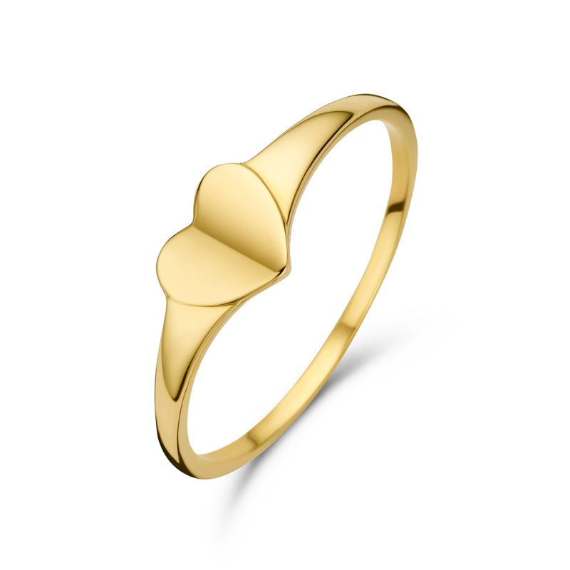 Damen Siegelring Herz Gold 585 57474