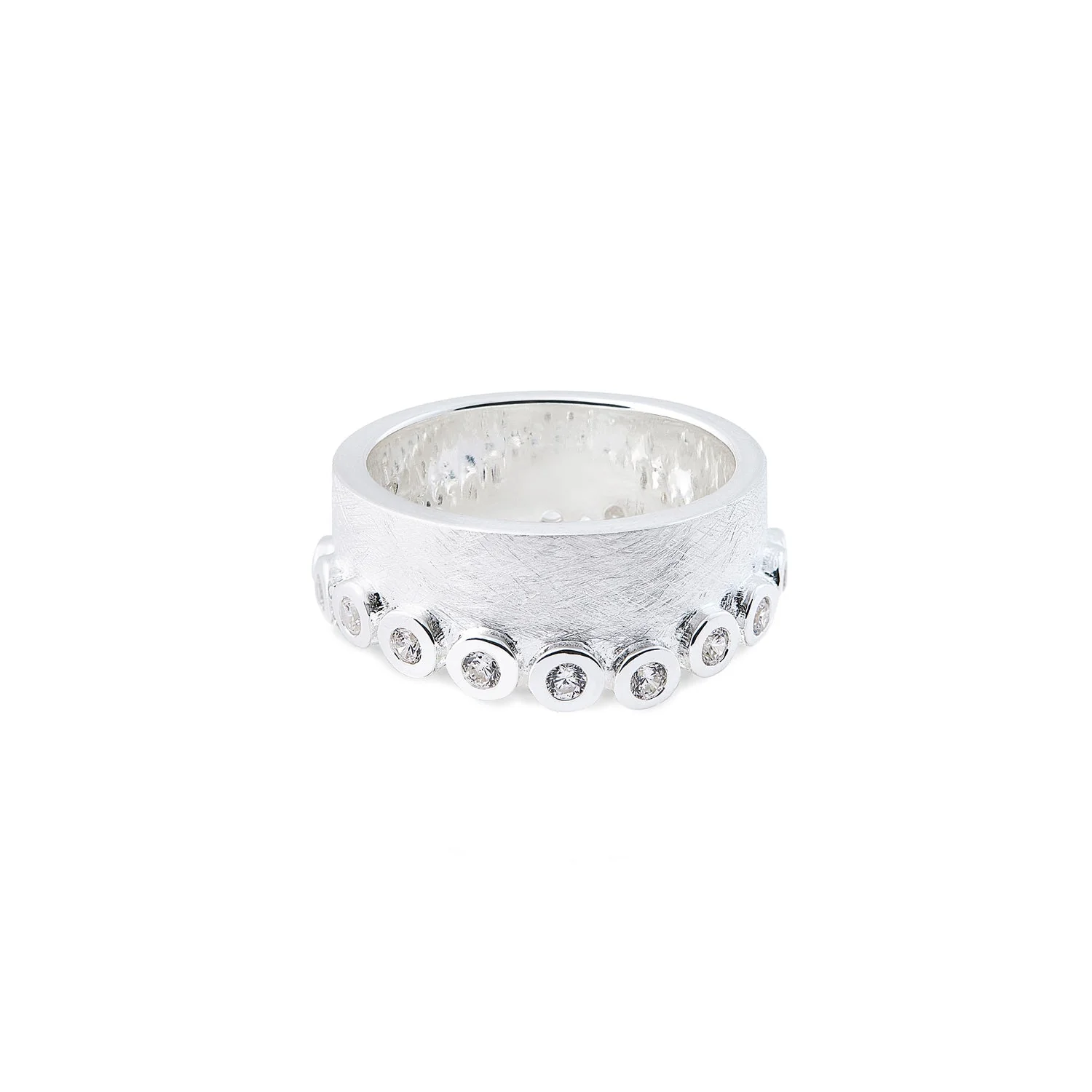 Ring aus gebürstetem Sterlingsilber 20-1001
