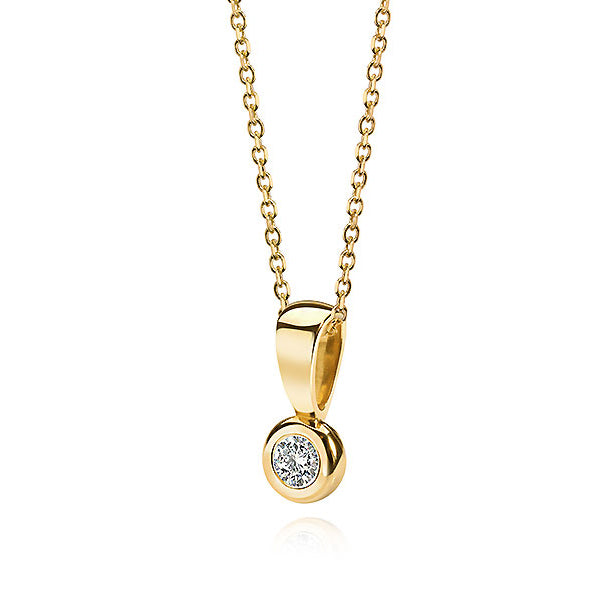 Lovebird Collier mit Brillant 0,05 ct. Gold 585 LB115