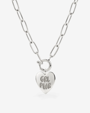 LUAMAYA Girl Power Oval Links Necklace