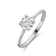 Damenring mit Zirkonia 6mm Weißgold 585 57632