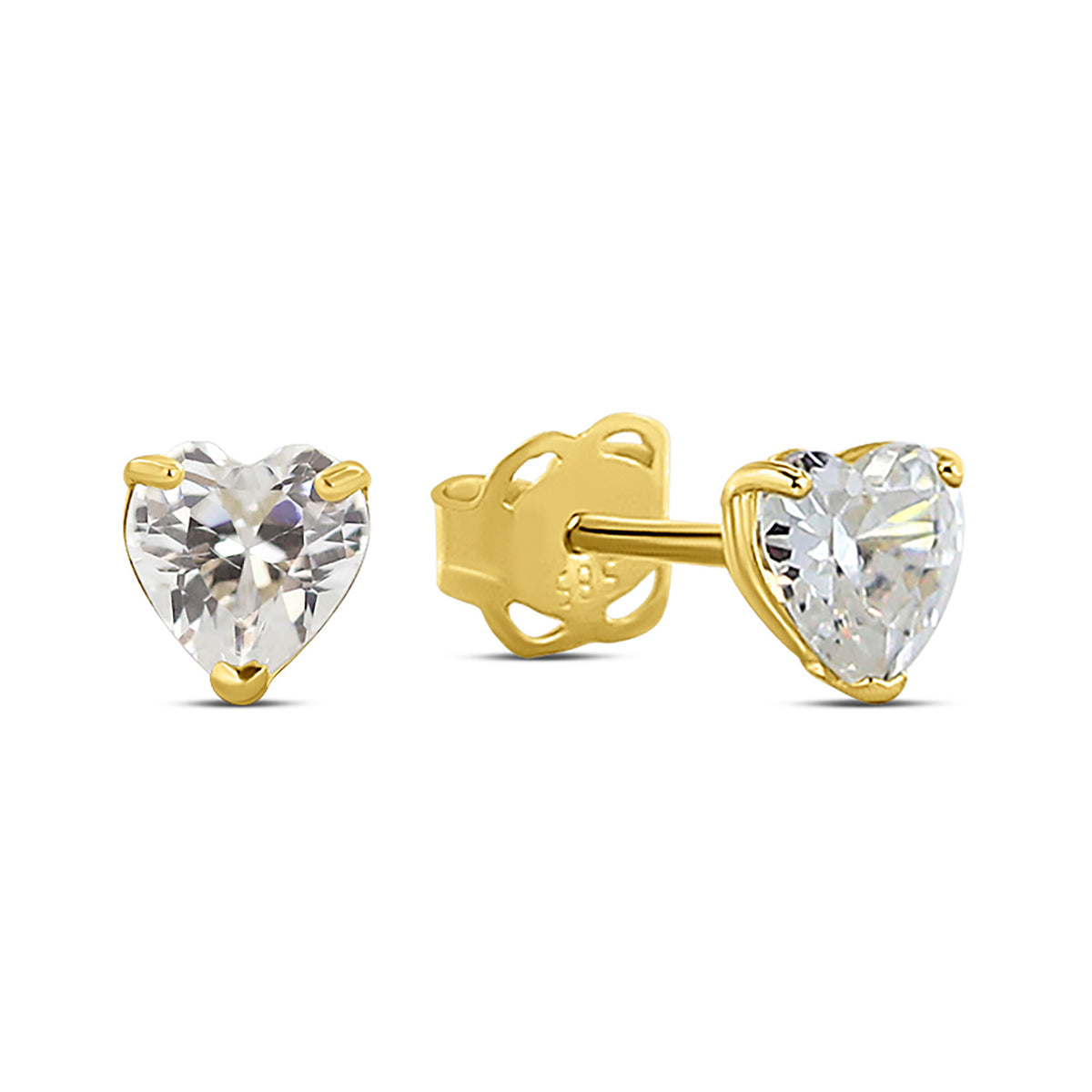 Ohrstecker Herz Zirkonia Gold 585 57685
