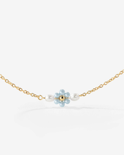 LUAMAYA Forever Blue Daisy Necklace