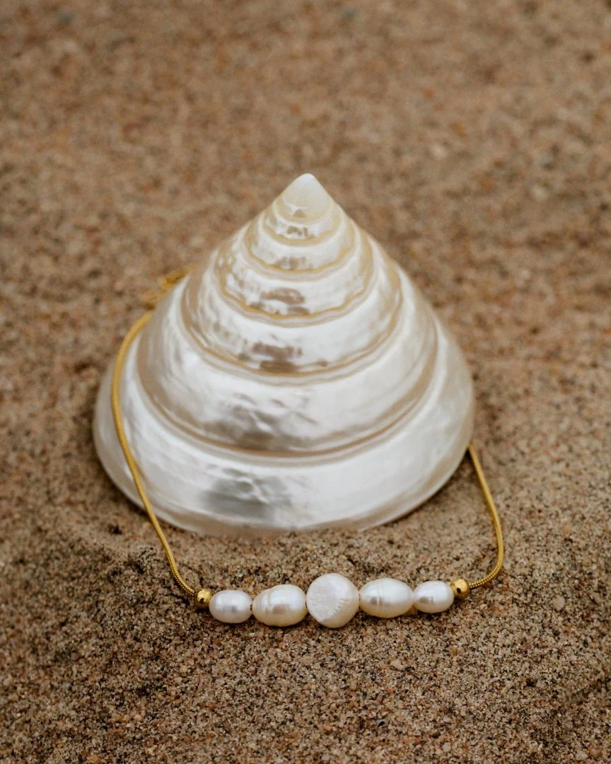 LUAMAYA Pearlessence Anklet Gold Fusskette
