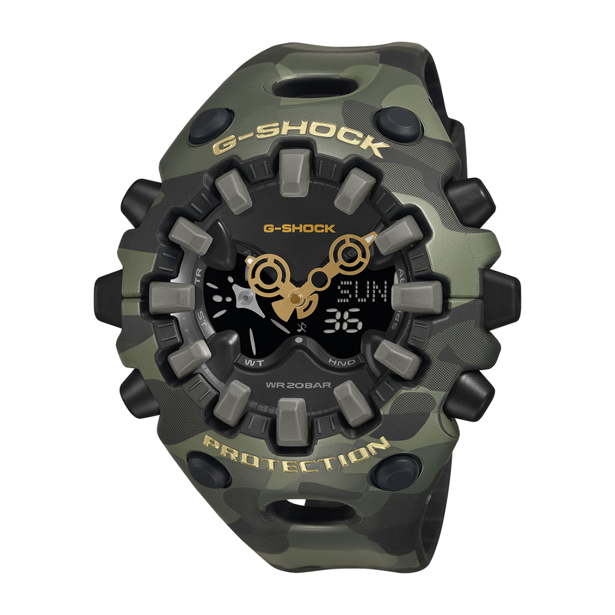 G-SHOCK CLASSIC BOLD CAMO SERIES -CAMO & GOLD- GA-V01CMG-3AER