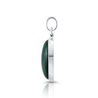 Anhänger aus Sterlingsilber mit ovalem Malachit P-3980