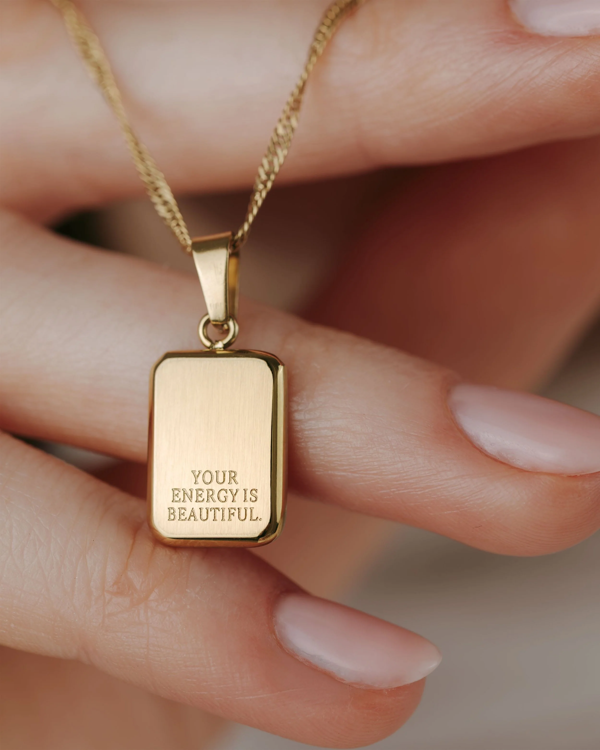 LUAMAYA Your energy is beautiful Necklace Gold