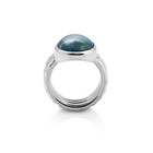 Ring aus Sterlingsilber mit ovalem Apatit R-4367
