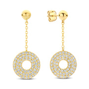 Ohrstecker Donut 110 Zirkonia Gold 585 57878