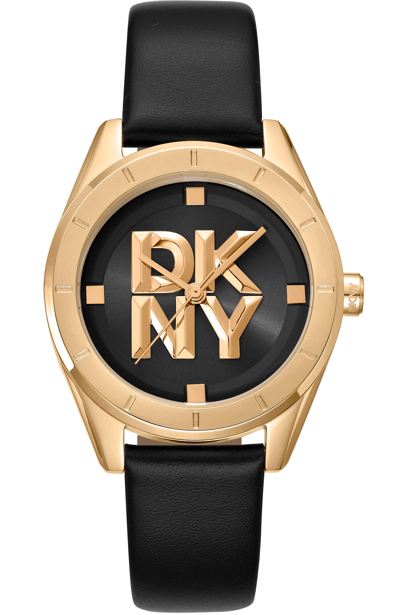 DKNY LAD LTH BLK DK1L016L0025