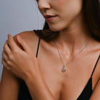 Sterling Silber Anhänger mit wunderschönen runden Labradorit Cabochon Top-Qualität P-3986