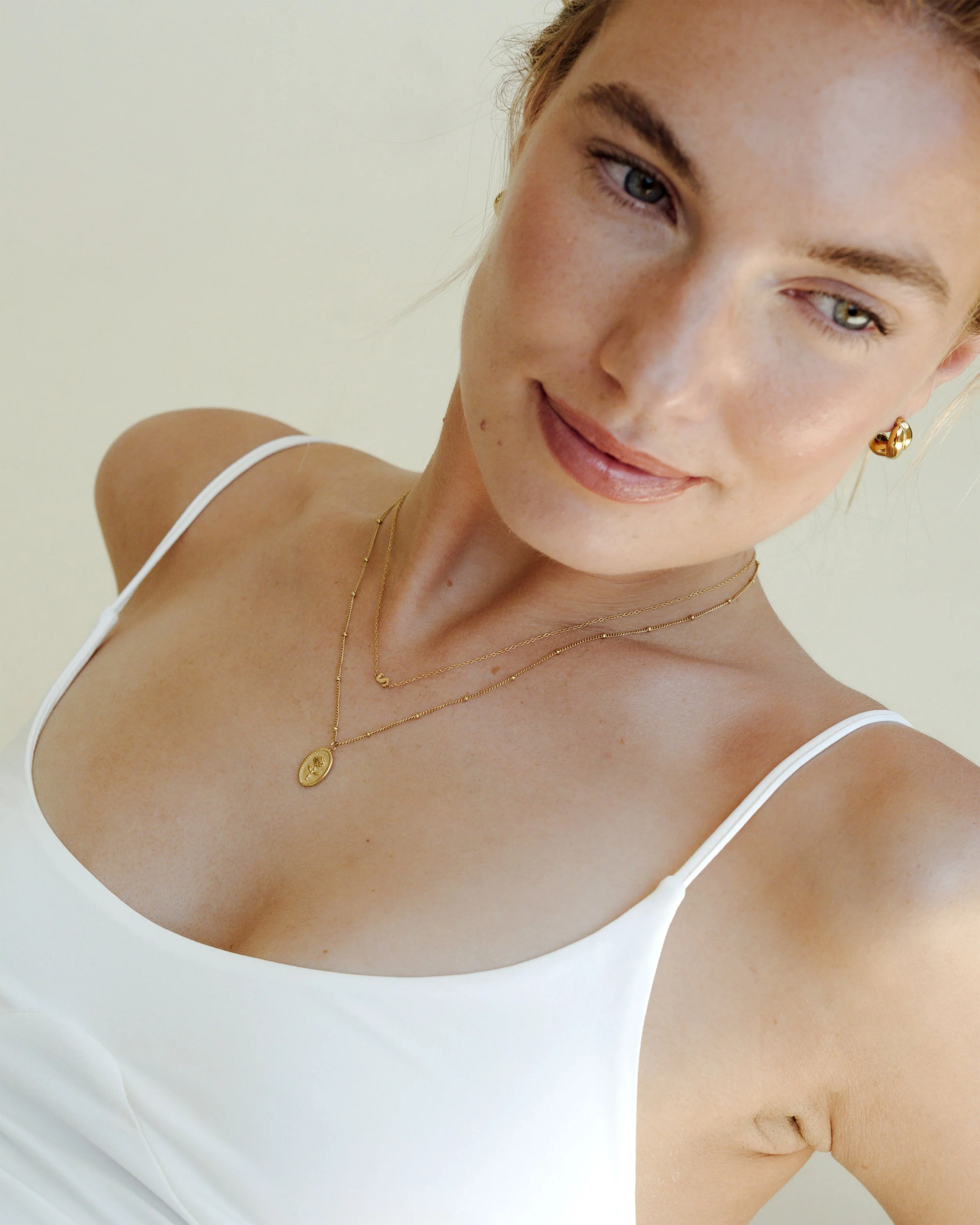 LUAMAYA Tiny Letter Necklace ABC