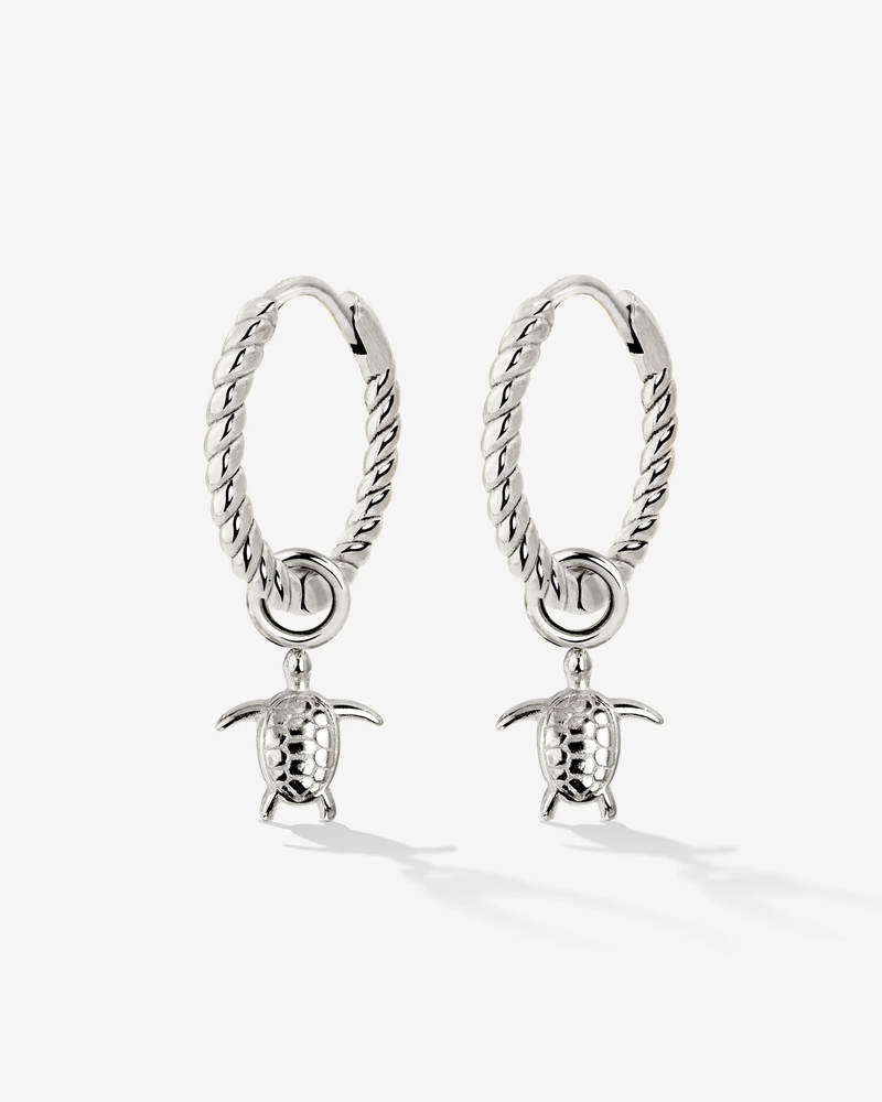 LUAMAYA Sea Turtle Twisted Hoop Set Small