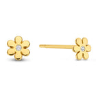 Ohrstecker Blume mit Zirkonia Gold 585 57718