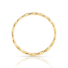Ring aus Sterlingsilber Gelbgold plattiert mit flachem Geflecht RI-10072GP
