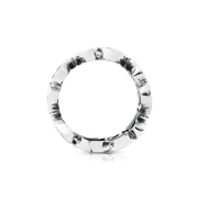 Wunderschöner Ring aus Sterlingsilber, der aus einem gedrehten Draht besteht, der den Eindruck von Unendlichkeit vermittelt 20-1011