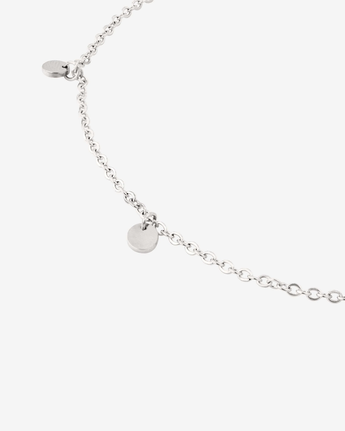 LUAMAYA Tiny Coin Anklet Silber Fusskette