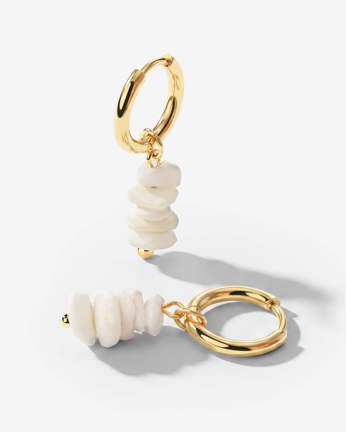 LUAMAYA Shell Relic Hoop Set Small