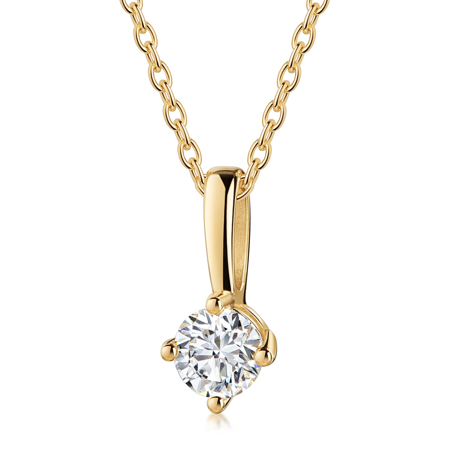 Lovebird Anhänger mit Lab Grown Brillant 0,20 ct. Gelbgold 585 LB680