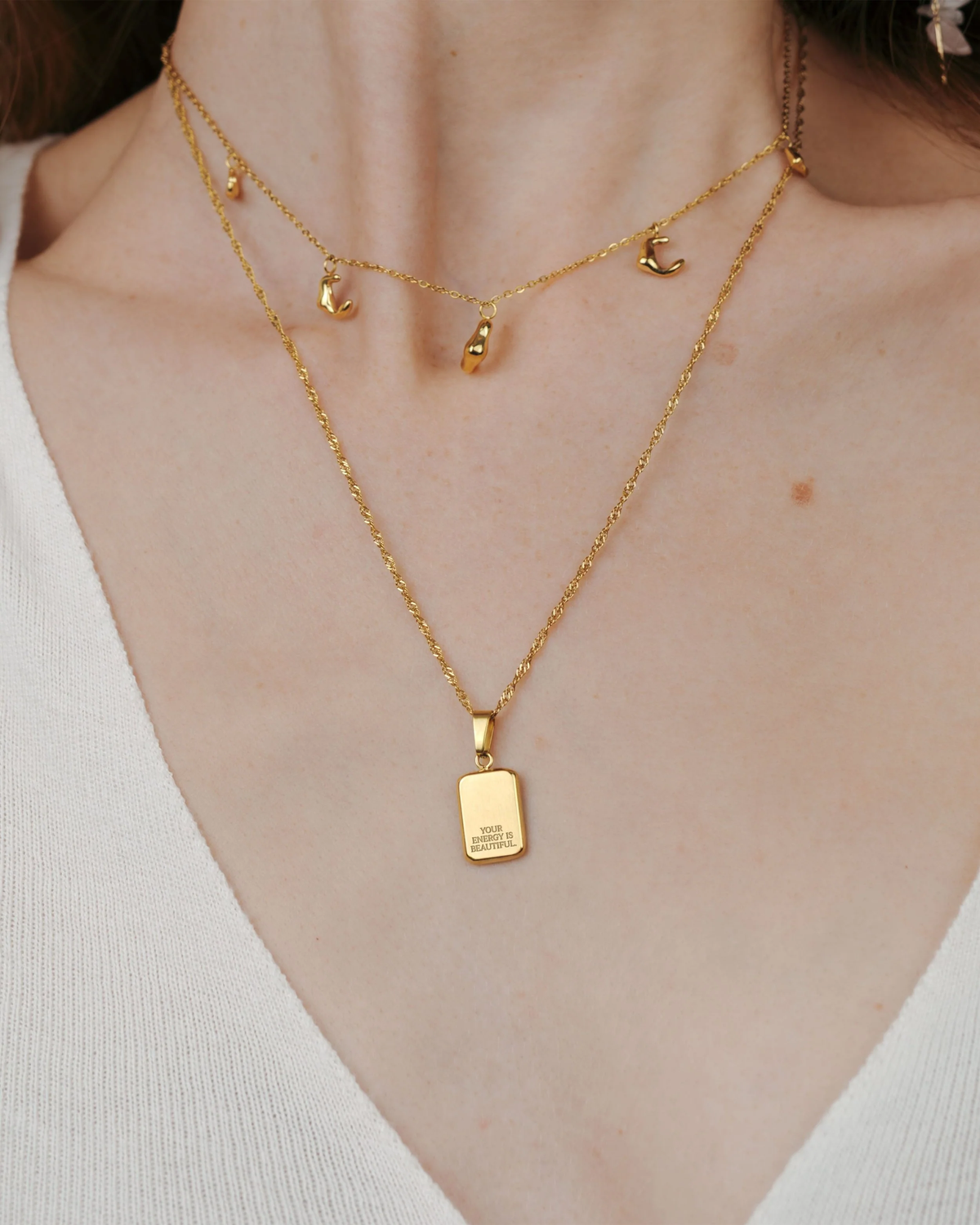 LUAMAYA Your energy is beautiful Necklace Gold