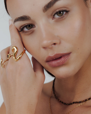 LUAMAYA Coiled Ring Gold
