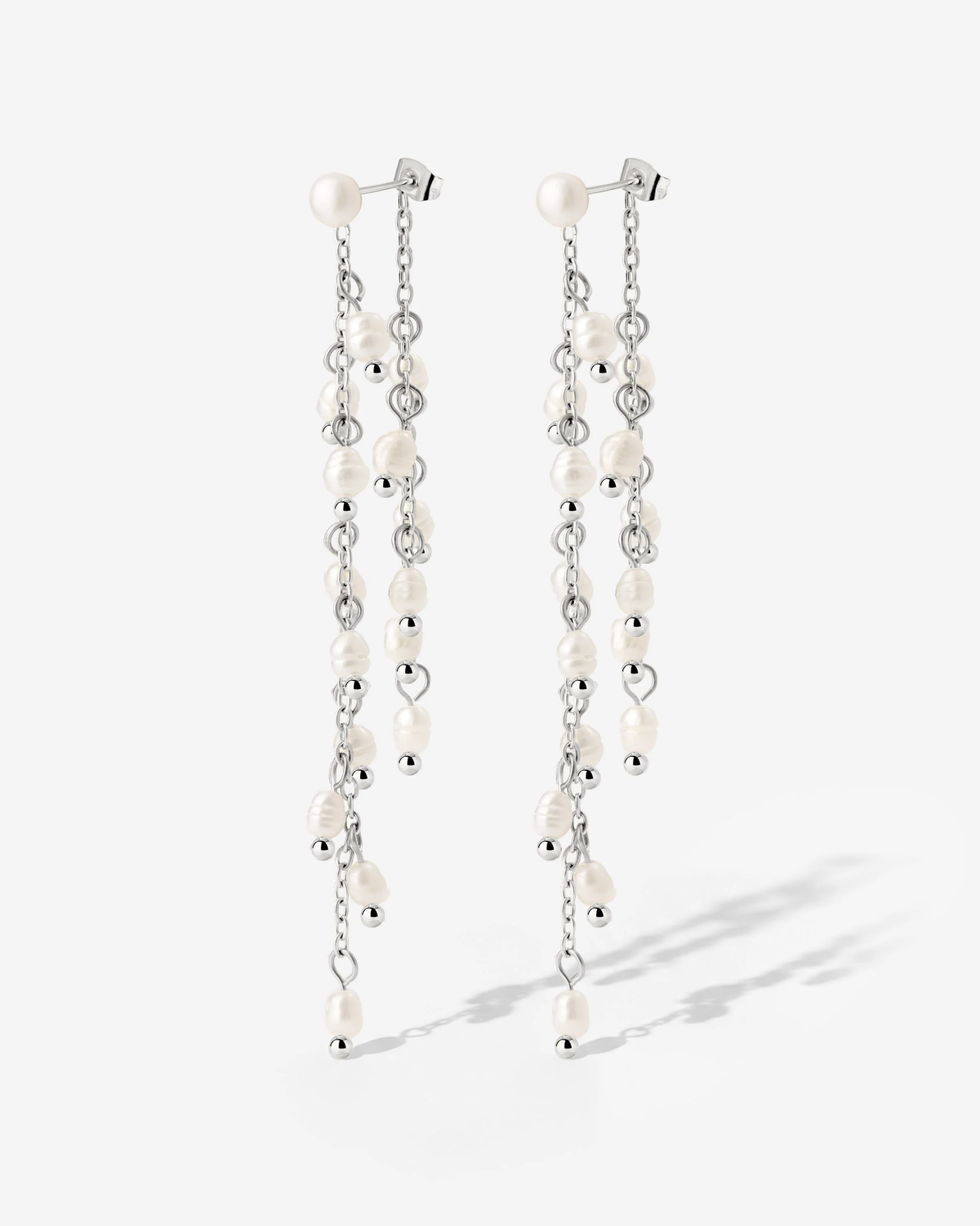 LUAMAYA Cascade Pearl Earrings